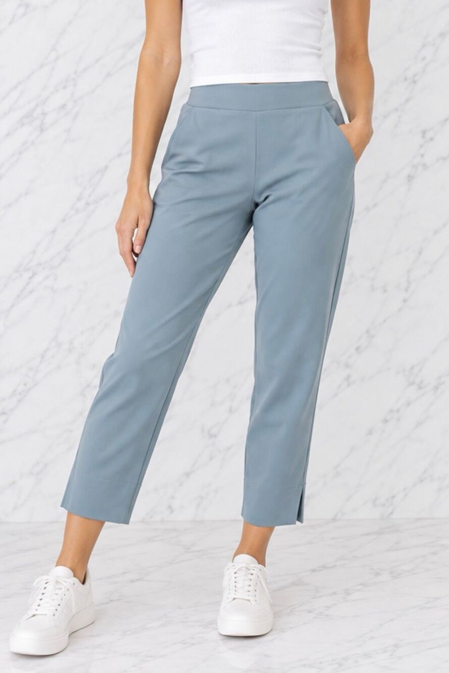 Rachel Zoe teal blue cropped jogger pant small